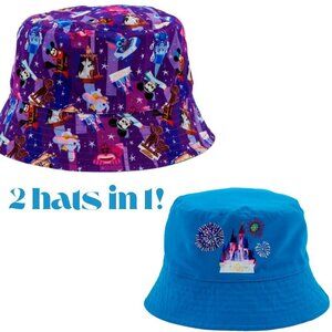 🆕🎡 NWT Disney Bucket Hat, Reversible by Joey Chou - Stitch, Mickey, Dumbo, etc